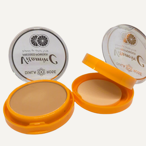 DIALA ROSE Vitamin C Pressed Powder – Brightening & Oil Control Finish